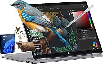 HP2025 New Envy x360 2-in-1 Laptop, OmniBook X Flip 16" Touchscreen 2K IPS Display, AMD Ryzen AI 5 340, 16GB LPDDR5X RAM, 512GB Gen 4 SSD, Copilot AI, WiFi 6E, w/Microsoft Surface Pen, Win 11 Pro