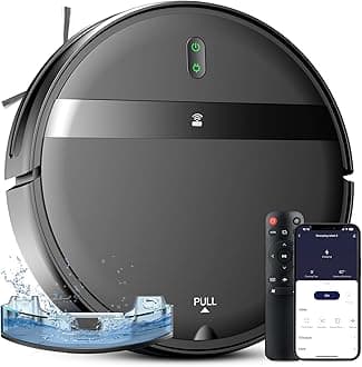 Robot Vacuum and Mop Combo, Tangle-Free Powerful Suction, Robotic Vacuum Cleaner - Alexa & App Scheduling, Long Runtime, Automatic Robot Vacuum Cleaners for Home