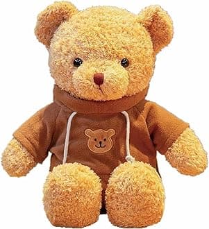 11.8 inches Teddy Bear Stuffed Animals Soft Plush Cute Teddy Bear Doll for Boys Girls (Brown)