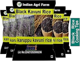 IAgriFarm Black Kavuni Rice Pack of 5 KG | Karuppu Kavuni Arisi