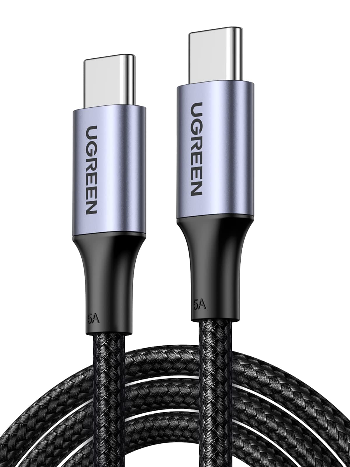 UGREEN USB C to USB C Cable, 100W 2-Pack USB C Charger Cable for iPhone 17/17 Air/17 Pro/17 Pro Max/16, MacBook Pro, iPad Pro, Dell XPS, Samsung Galaxy S25/S24/S23 Ultra, Switch, Pixel, 6.6FT Black
