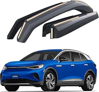 Goodyear Shatterproof in-Channel Window Deflectors for Volkswagen ID.4 2021-2026, Rain Guards, Window Visors for Cars, Vent Deflector, Car Accessories, 4 pcs - GY007961