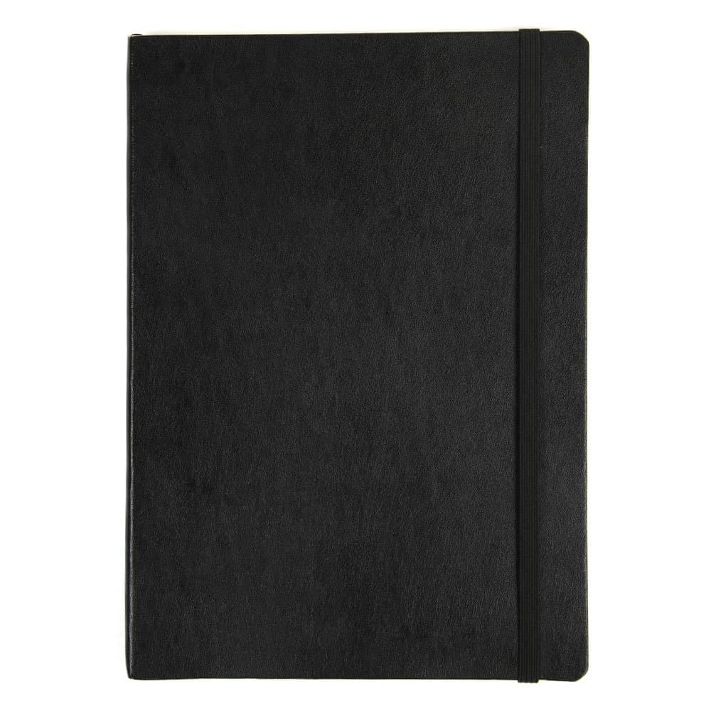 Paperchase Agenzio Large Plain Notebook - Black