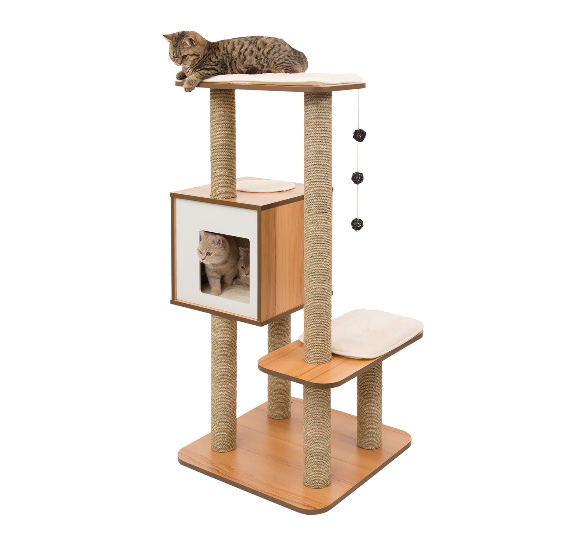 Cat Tree, High Base, Walnut, 52045