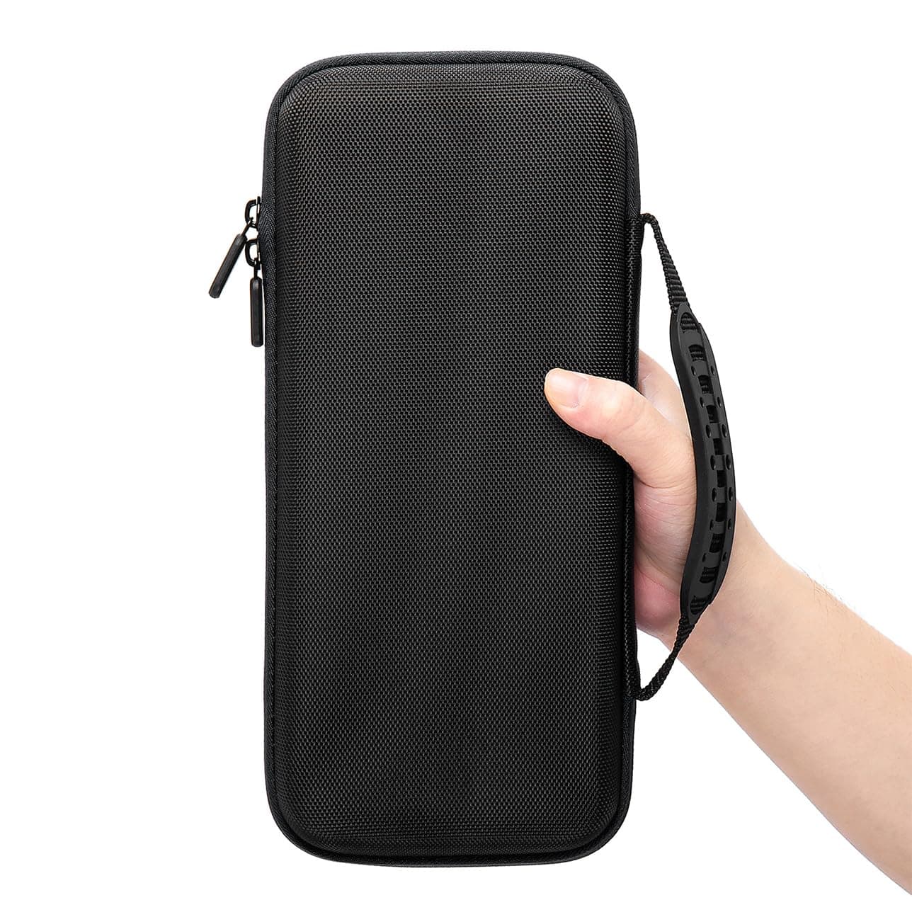 Rog Ally Handheld Case, EVA Waterproof Hard Shell Protective Travel Case with Inner Transformable Game Console Stand, Flannel Soft Lining, Double Zipper, Carrying Handle for Rog Ally 7" (Black)