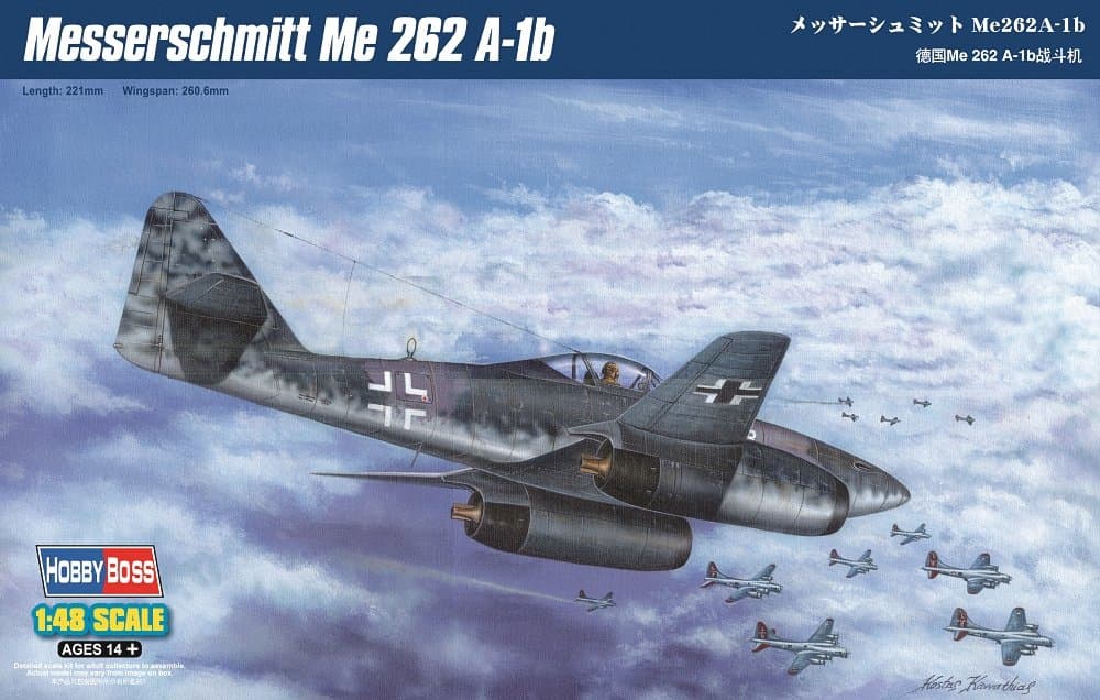 1:48 Scale "Me 262 A-1b" Assembly Kit