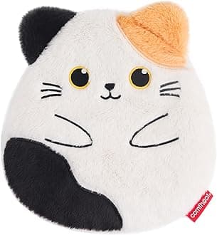 Cat Microwave Heating Pad for Period Cramps, Moist Heat Pack for Menstrual, Muscle Pain Relief Stuffed Animal Heating Pad Plush with Flaxseed Filling, Washable Cover, for Girl Women Kids