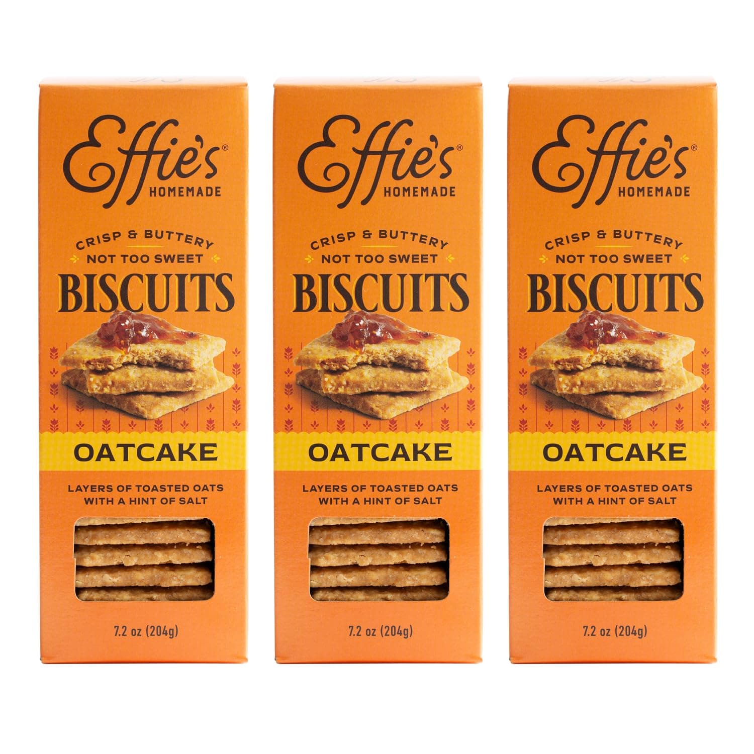 Effie's Homemade Biscuits - Oatcakes - 3 Pack