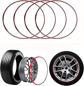 Wheel Protector 17-22 Inch Rim Protectors For Alloy Wheels, 4PCS Metal Rim Guard Cover For All Car Models, Vehicle Hub Impact Protection Stickiness Guard Rings, Wheel Edge Refit Decorative Protection