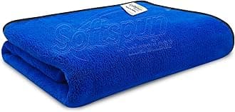 SOFTSPUN Microfiber Bath Towel 1 pc Blue! Ultra Absorbent Super Soft & Lightweight Quick Drying for Men & Women Daily Use Extra Large Size Unisex.