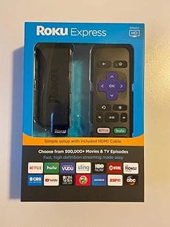 Roku Roku Express HD 1080p Digital Streaming Media Player, 3900RW