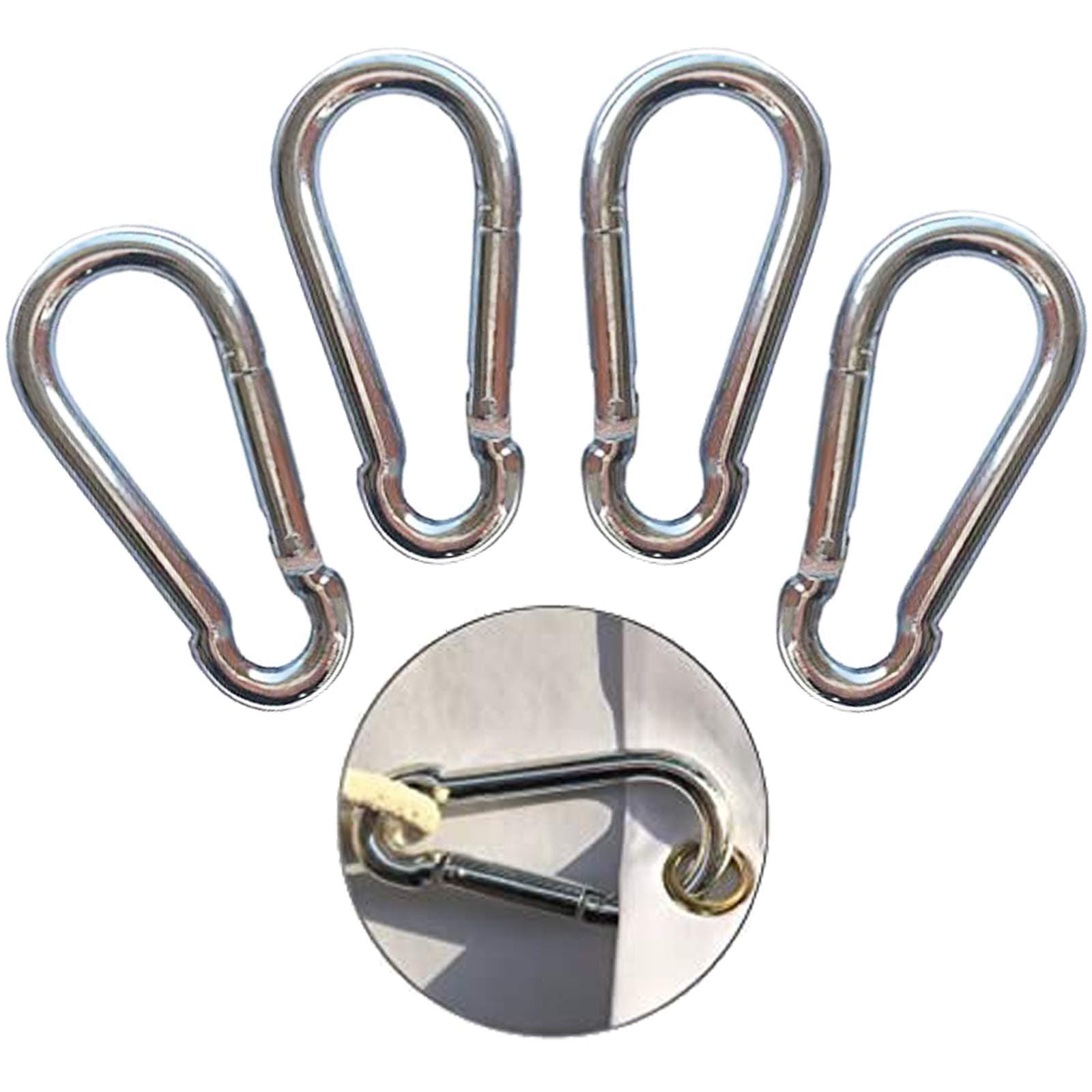 4 Pcs 2.8 Inches Flag Pole Snap Clip Hooks Flagpole Attachment