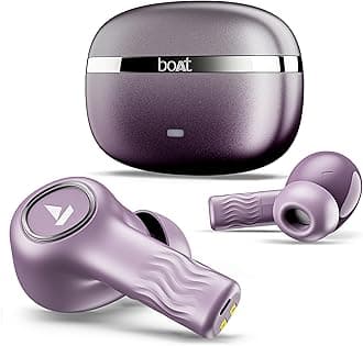 Nirvana Ion ANC, Active Noise Cancellation(~32dB), 120Hrs Battery, App Support, Crystal Bionic Sound, 4Mics ENx, v5.3 Bluetooth Earbuds, TWS Ear Buds Wireless Earphones with mic (Rose Quartz)