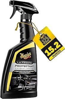 Meguiar's Ultimate Protectant, Exterior & Car Interior Protectant with UV Clear Coat Technology, Non-Greasy Formula for Shining and Protecting Vinyl, Rubber, and Plastic, 15.2 Oz Spray Bottle