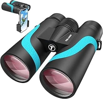 15x55 HD Binoculars for Adults Binoculars Heavy Duty Binoculars Waterproof BAK4 Binoculars Lightweight Binoculars for Bird Watching Hiking Traveling Cruise with Adapter
