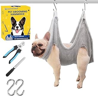 MAIYOUWENG Dog Grooming Kit - Hammock, Harness, Nail Clipper for Cats and Dogs, Claw Care (S)