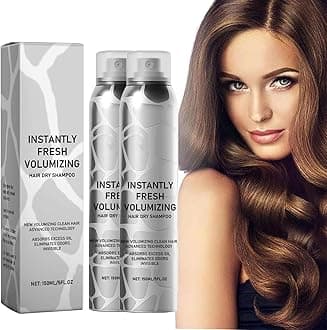 Dry Shampoo,Halo-vida Instantly Fresh Volumizing Hair Dry Shampoo,𝘿𝙧𝙮 𝙎𝙝𝙖𝙢𝙥𝙤𝙤 For Dark Hair, Natural 𝘿𝙧𝙮 𝙎𝙝𝙖𝙢𝙥𝙤𝙤 Volumizing Spray, Refreshing And Non-Greasy (2PCS)