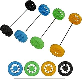 STEM INVENTIONSPlastic Toy Wheels and Steel Axles for DIY Projects