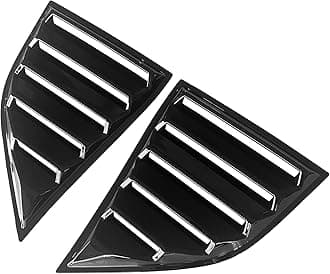 FREEMOTOR802 Compatible With 2008-2023 Dodge Challenger Side Window Louvers, XE V4 Style Gloss Black Window Louver Sun Shade Rain Guard Vents 2PC, 2009 2010 2011 2018 2019 2020