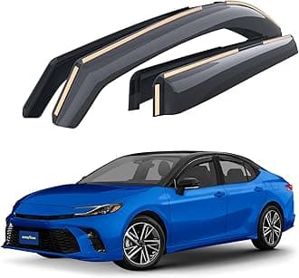 Goodyear Shatterproof in-Channel Window Deflectors for Toyota Camry 2025-2026 Sedan, Rain Guards, Window Visors for Cars, Vent Deflector, Car Accessories, 4 pcs - GY008060