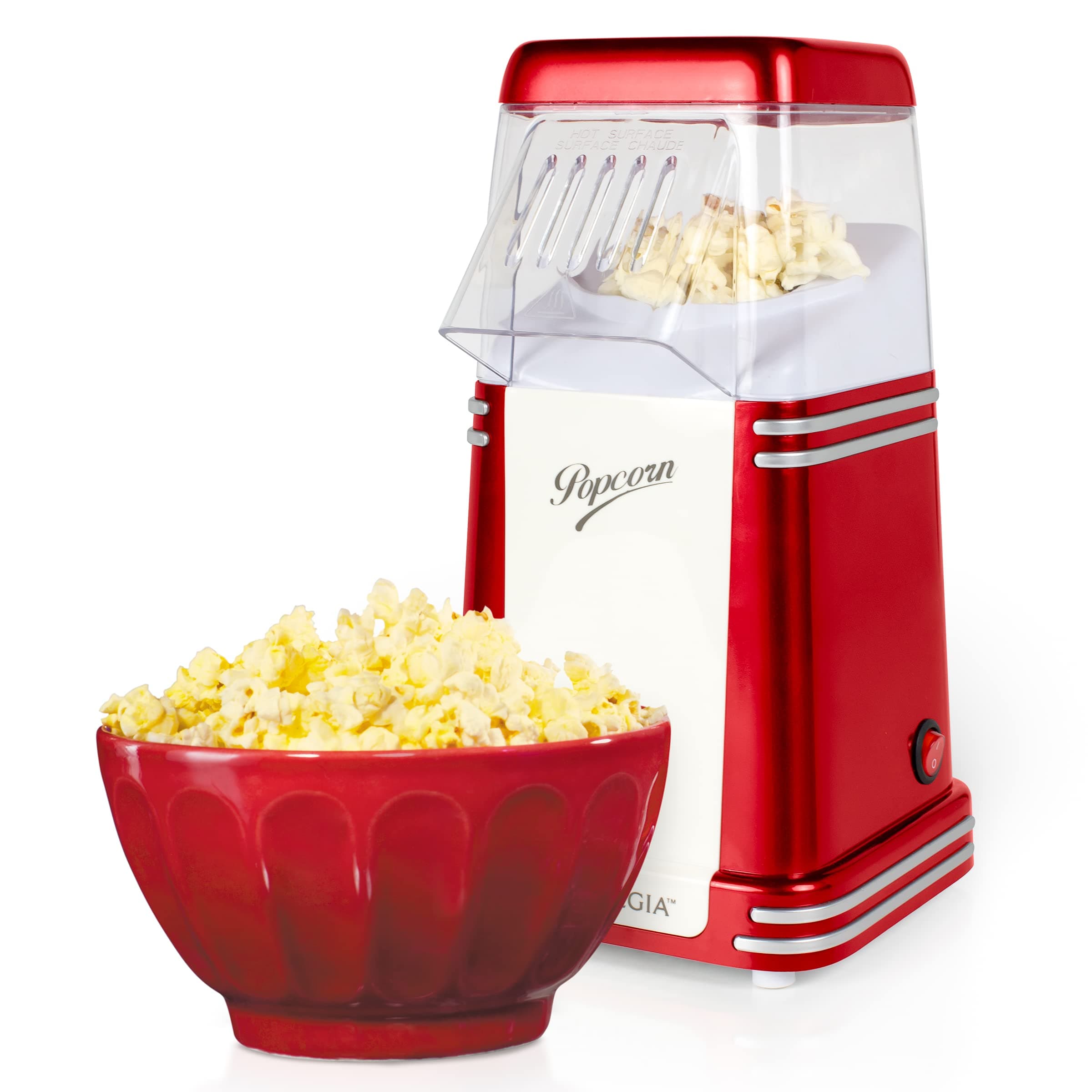 Nostalgia 8-Cup Hot Air Popcorn Maker - RHP310