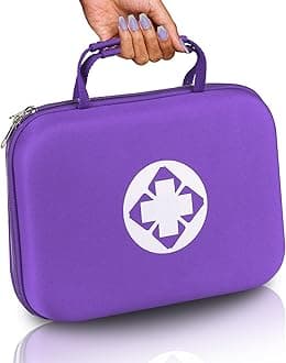 First-Aid Portable-Home Emergency-Kit Car-Travel - 299Pcs Urgent Basic First Aid Set Earthquake Emergency Kit Outdoor Backpacking Gear for Hiking Office Purple