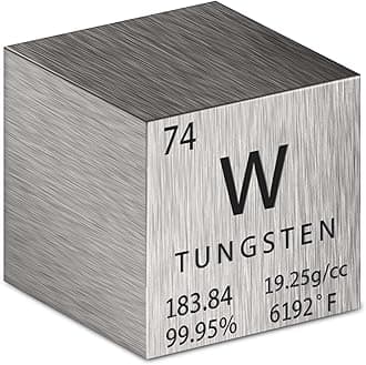Cube Density Cubes High Density Element for Element Collections Lab Experiment Material Heavy Small Objects Experience(1 Inch,Tungsten)