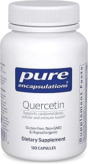 Pure EncapsulationsQuercetin - 500 mg - Immune Support, Cellular Health & Heart Health - Antioxidant Supplement - Gluten Free & Non-GMO - 120 Capsules