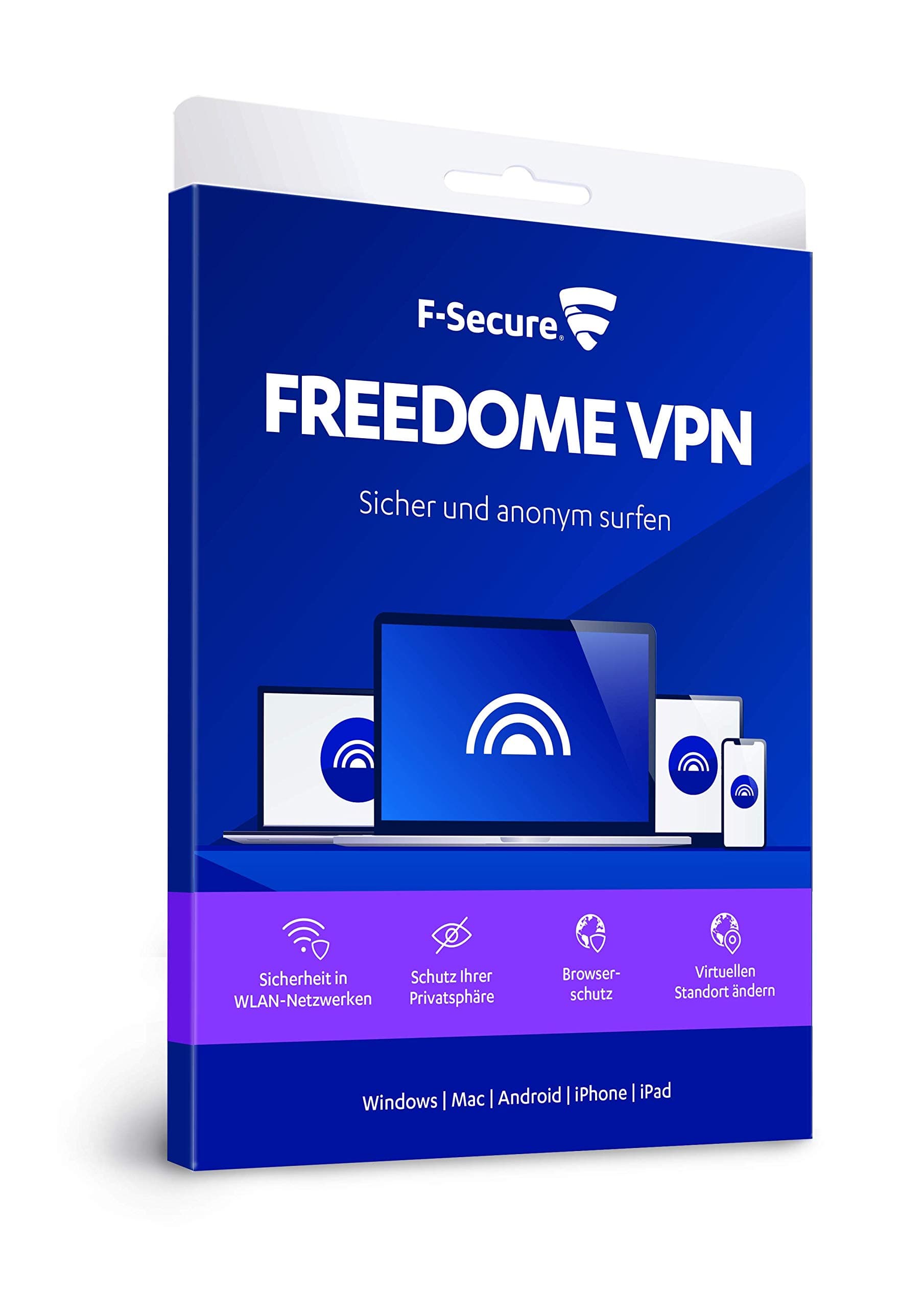 F-Secure FREEDOME VPN - 1 year / 3 devices [activation code in box packaging]