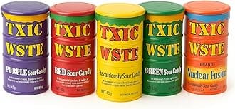 – Sweet Bundle with Set of 5 Sour Toxic Waste Tubs of Sweets