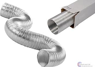 Aluminium Semi Rigid Flexible Duct Cooker Hood Kitchen Extractor Fans 4 5 6 inch (4 inch 380mm)