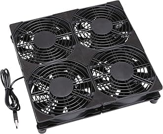 4x120mm 240mm USB Cooling Fan - Ultra-Quiet 152CFM 5V Powered for Router & Computer Cooling Racks, Compatible with Mining Machine/Server Cabinet/Laptop/Gaming Rig
