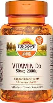 SundownNaturals Vitamin D3 2000 Iu, 150 Softgels