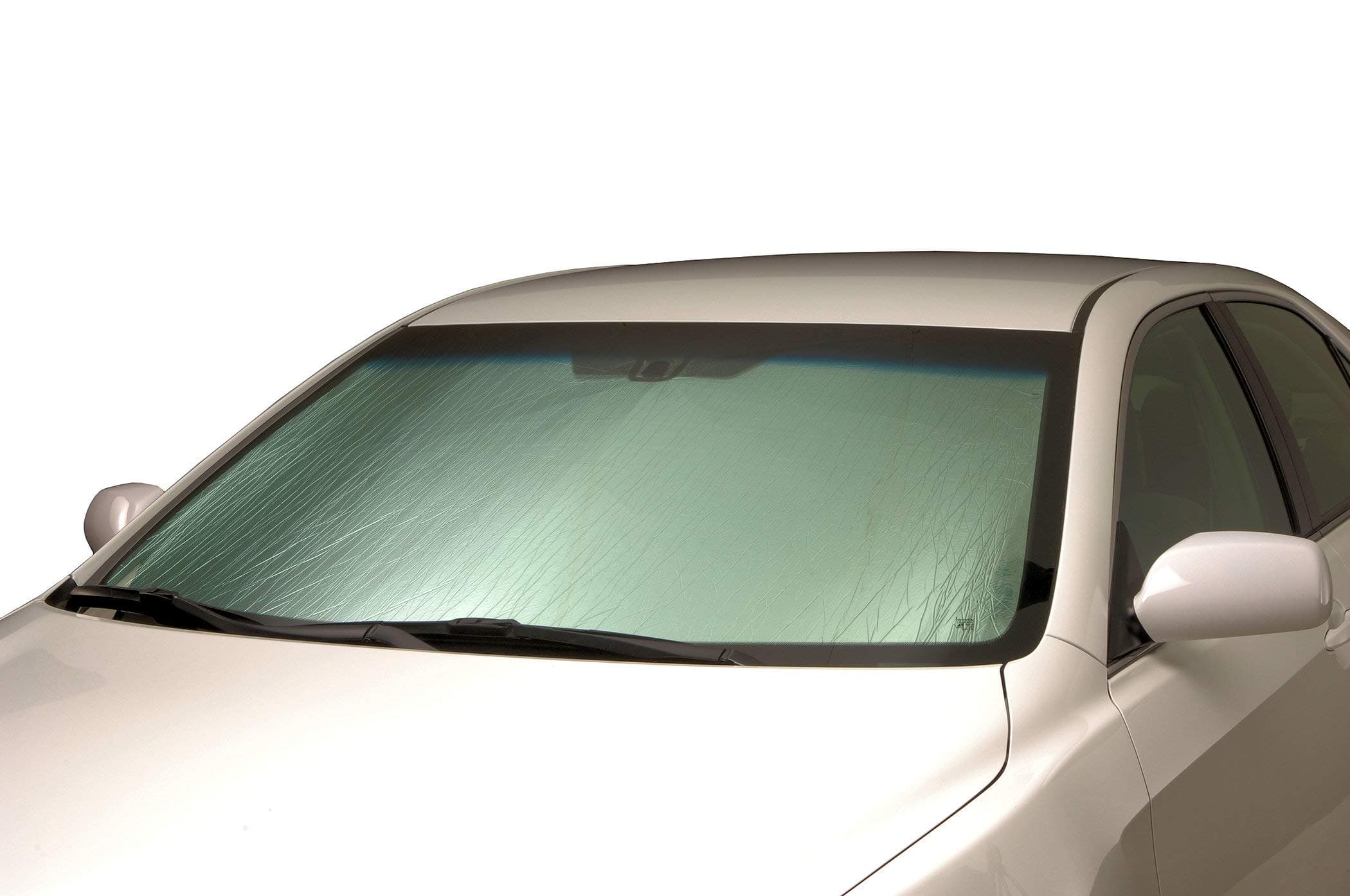 Intro-Tech FD-33 Custom Fit Windshield Sunshade for Select Ford Fiesta Models, Silver