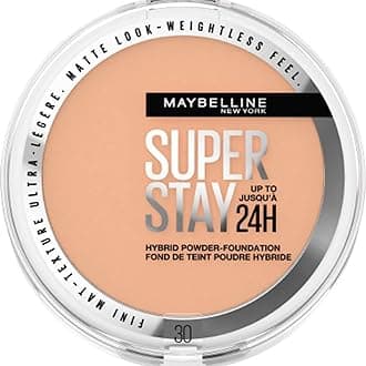 Powder Foundation, Long-lasting 24H Wear, Medium to Full Coverage, Transfer, Water & Sweat Resistant, SuperStay 24H Hybrid Powder Foundation, 30