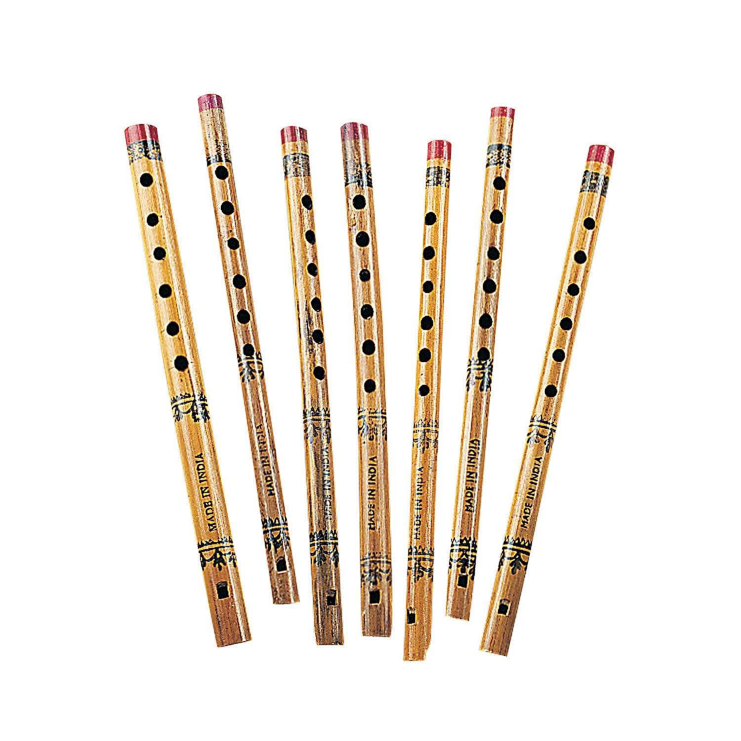 Fun ExpressBamboo Flower Print Flute (12 Count)