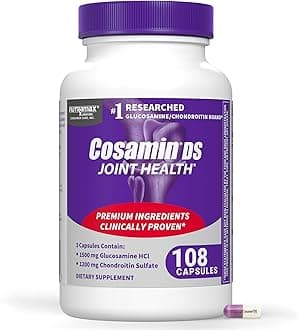 Cosamin® DS Joint Health Supplement with Glucosamine & Chondroitin for Adult Men & Women, Joint Supplement, 108 Capsules