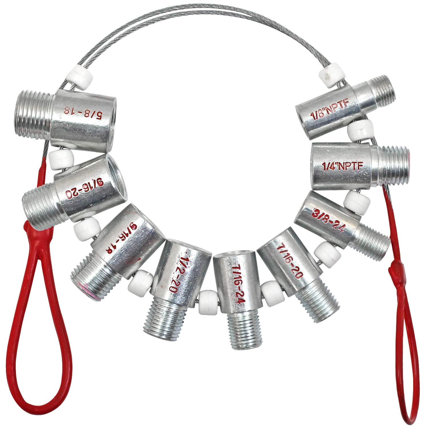 Brake Line Fitting Size Gauge