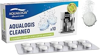 Aqualogis Cleaneo Cleaning Tablets for All Coffee Machines 2g Each 10 Count