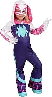 MARVEL Toddler Ghost Spider Costume, Girls Spider-Man and His Amazing Friends Gwen Stacy Kids Costume