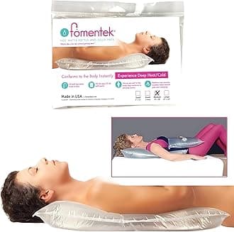 Fomentek Hot Water Therapy Bag - Hot & Cold Water Bottle - Apply Soothing Heat with Warm Water - Pain and Cramps Relief for The Back, Stomach, Feet, Neck, Arms, Shoulders (Medium, 18" x 15")