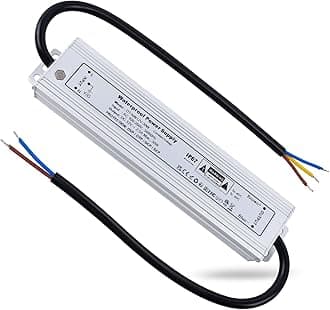 REYLAX 12V LED Driver Lighting Outdoor Transformer 30W 2.5A, IP67 Waterproof Transformer, Constant Voltage LED Power Supply, AC to DC Low Voltage Light Adapter, for Garden LED Lamps and Shed Light