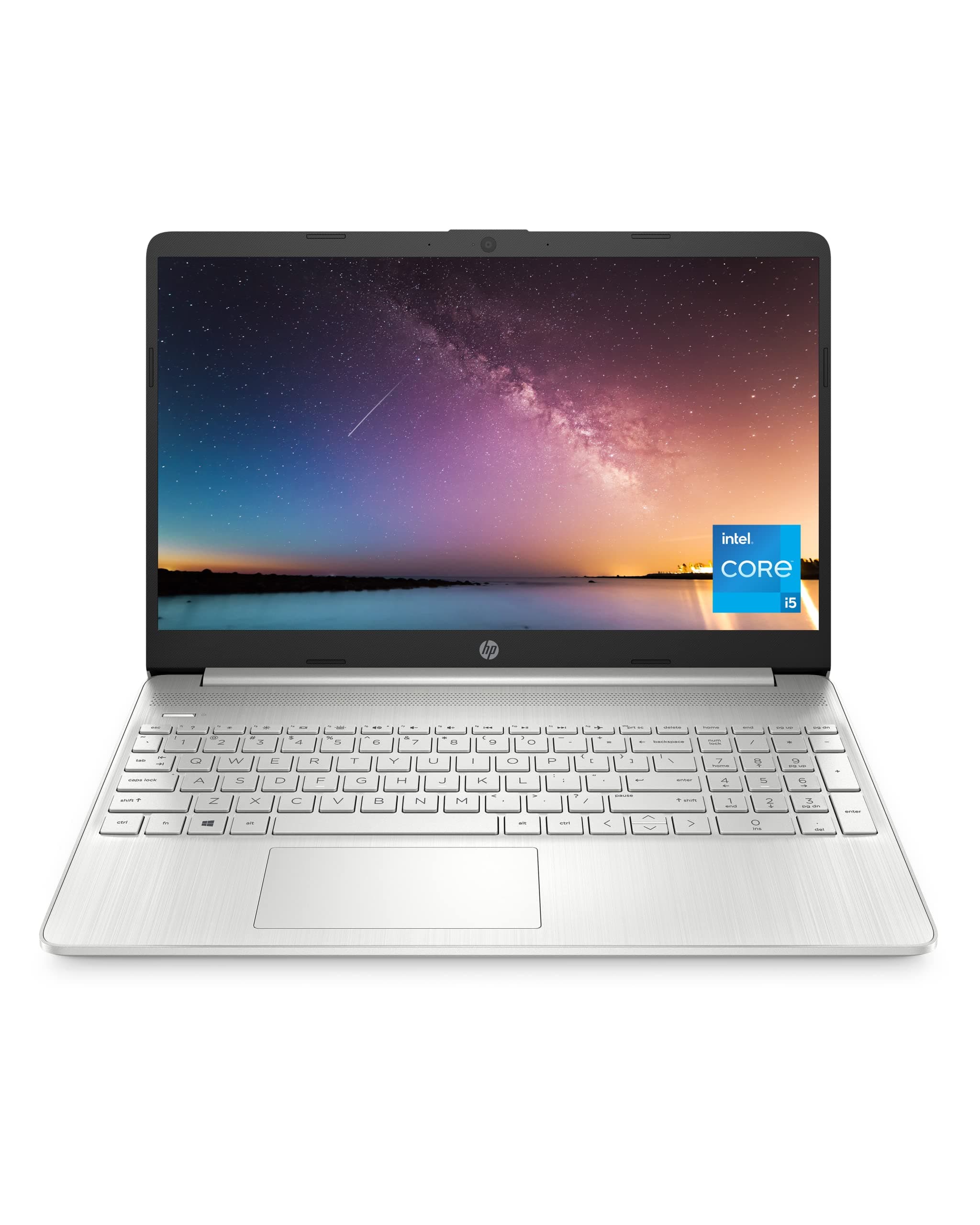 15.6 Inch Laptop, Intel Iris Xe Graphics, 11th Generation Intel Core Processor, 8 GB RAM, 256 GB SSD, Windows 11 Home (15-dy2024nr, Natural Silver)