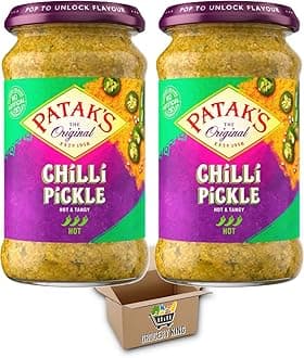 Pataks Pickle Jars | Chilli Pickle Hot 2x283g | Grocery King