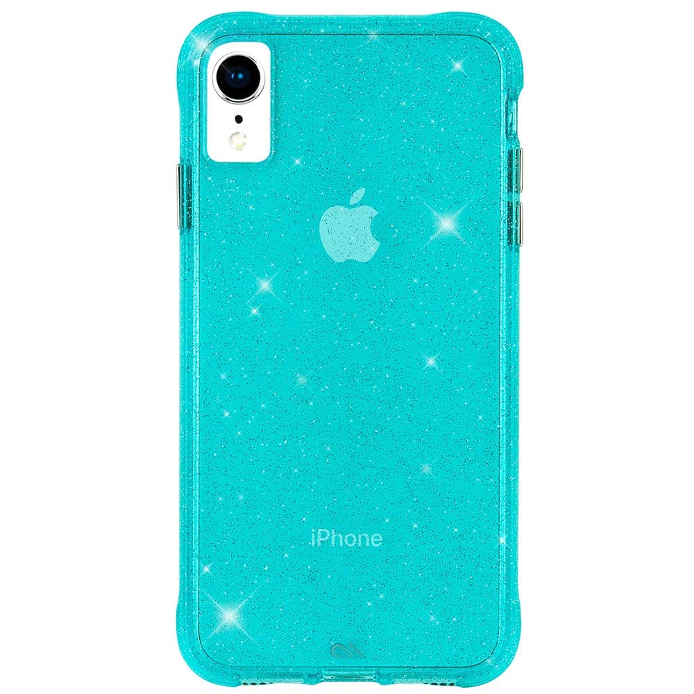 Stuffcool Mate Sheer Crystal 6.1 Inch Hard Back Case Cover for Apple iPhone XR (Teal)