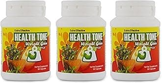 Health Tone Weight Gain Formula Weight Gain 90 Capsules - Extra Effective -Pack Of 3,3 Count