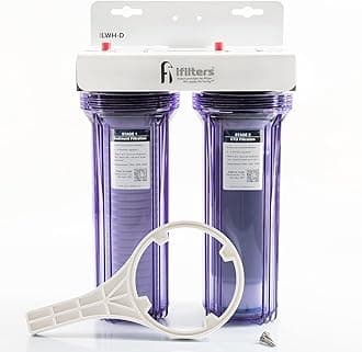 2-Stage Whole House Filter System for City and Well Water (GEN2/V2) Removes Contaminants, Sediment, Chemicals, Chlorine, VOCs, Odor, Taste, Rust, and More | Commercial Grade | iFilters