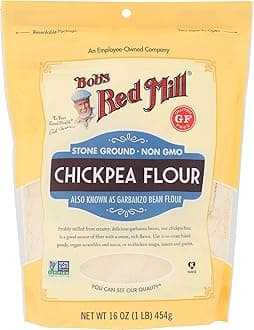 Bob's Red Mill Chickpea Flour, 16oz (Pack of 1) - Non GMO, Gluten Free, Vegan, Keto Friendly Friendly, Kosher