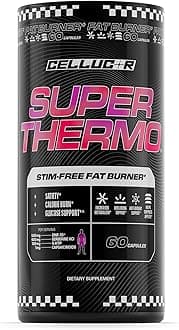 Cellucor Super Thermo™ Stim-Free Fat Burner | Thermogenic, Appetite, and Glucose Support | 60 Capsules