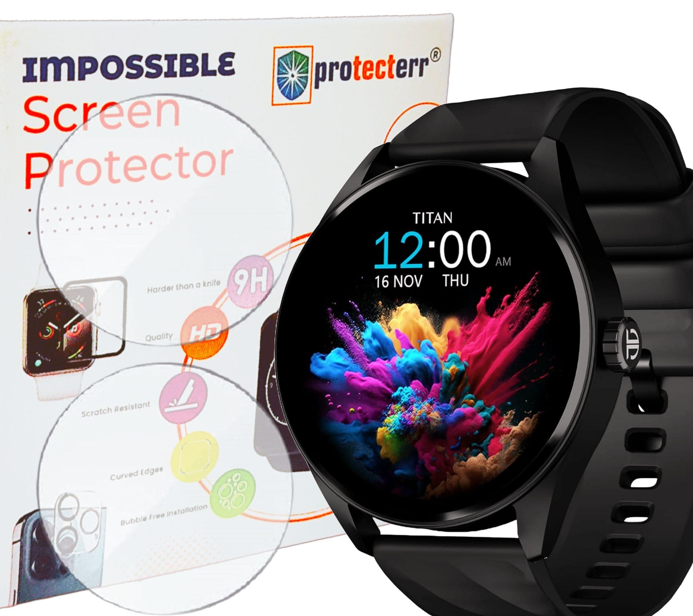 2 Pack| Titan Crest (1.43") Smart Watch Screen Guard Protector - [Not A TEMPERED GLASS]